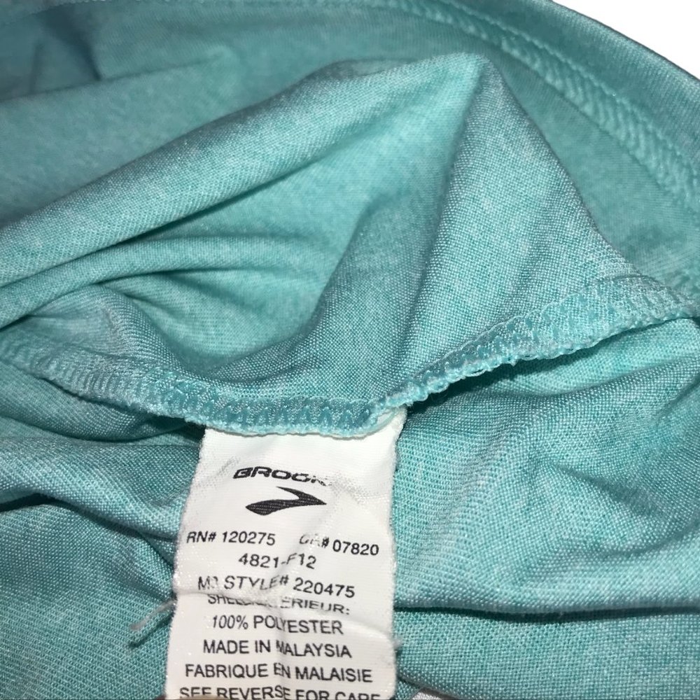 BROOKS Running RUN Shirt Light Seafoam Green.  Size Women's Large. - Picture 7 of 8